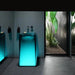 Blue Illumination Floor-Standing Washbasin