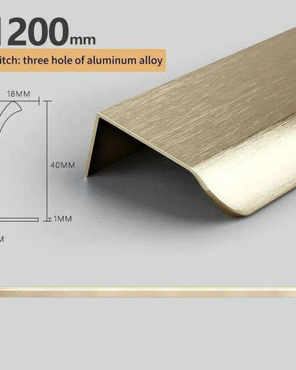 Modern Aluminum Alloy Cabinet Pull Handles - Set of 3