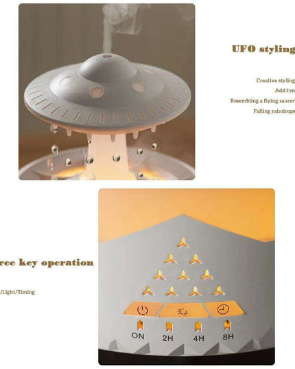 Mushroom Raindrop LED Aromatherapy Humidifier
