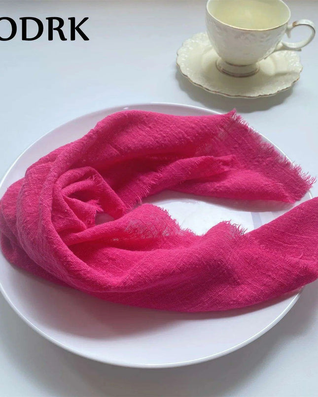 Sophisticated 10-Piece Linen-Cotton Blend Napkin Set