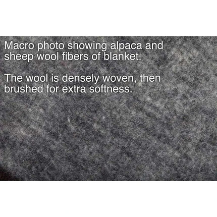 Andean Alpaca & Sheep Wool Queen Blanket - Handcrafted Luxury Bed Coverlet from Peru