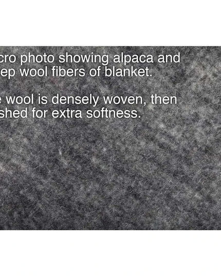 Andean Alpaca & Sheep Wool Queen Blanket - Handcrafted Luxury Bed Coverlet from Peru
