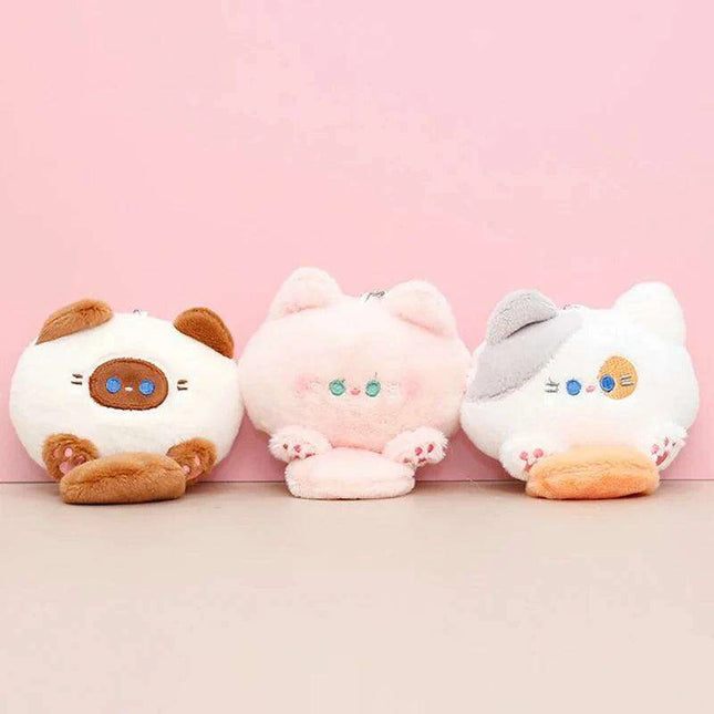 Playful BIBI Kitten Plush Keychain: Your Cute Accessory Delight