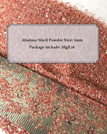 10g Iridescent Natural Seashell Fragments for Creative Nail Art and DIY Projects