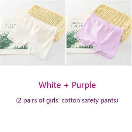 Adorable Cartoon Cotton Briefs for Girls - 2-Piece Underwear Set (Ages 2-11)