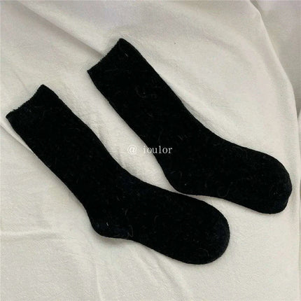Cozy Cashmere Blend Thermal Crew Socks for Women - Ultimate Warmth and Comfort