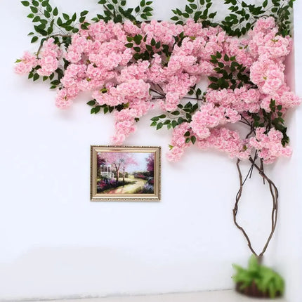 Lifelike Artificial Cherry Blossom Tree Fake Sakura Plant for Home Off