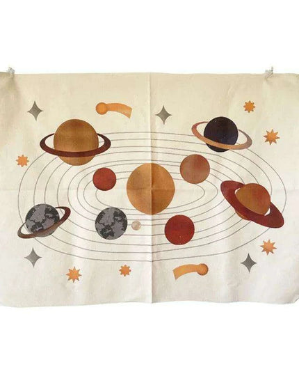 Celestial Animal Canvas Wall Art for Children's Rooms - Nordic Inspired Decor