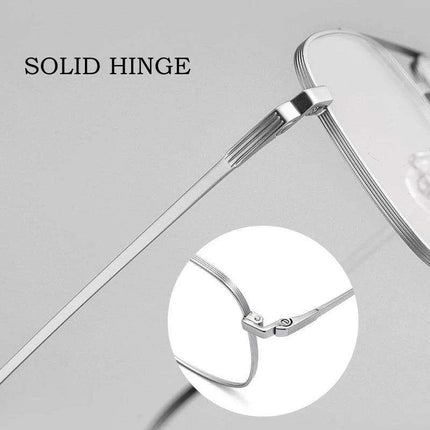 Elegant Unisex Titanium Double Beam Aviator Sunglasses for Timeless Style