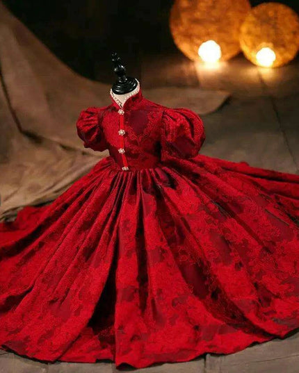 Elegant Girls' Evening Gown - Ideal for Birthdays, Baptisms, and Festive Occasions