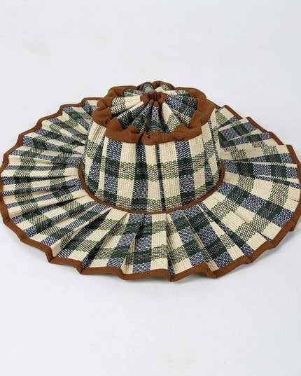 Chic and Practical Foldable Straw Sun Hat with Stylish Belt - Large Brim UV Protection for Outdoor Adventures