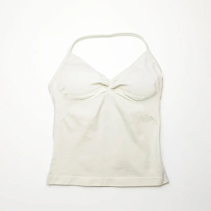 NCLAGEN Women's Longline Strappy Yoga Vest with Open Back for Fitness