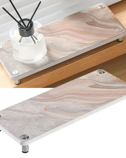 Diatomaceous Earth Quick-Dry Sink Organizer with Stainless Steel Supports