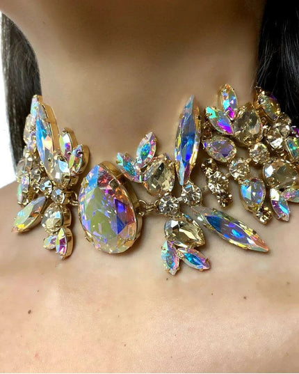 Dazzling AB Crystal Elegance Set: Illuminate Every Occasion with Style