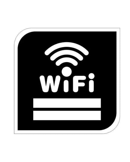 3D Acrylic WiFi Access Reminder Sign for Restaurants and Public Spaces