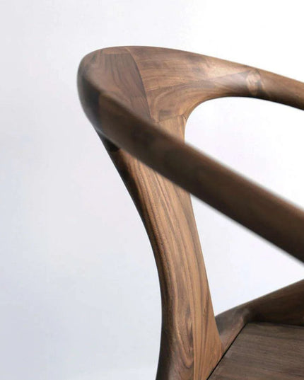 Chic North American Black Walnut Lounge Chair for Multi-Purpose Use