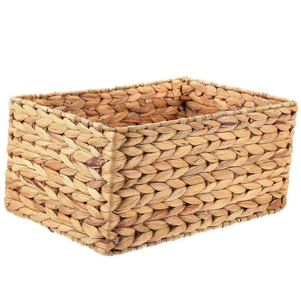 Stylish Natural Straw Storage Basket - Multi-Purpose Organizer for Toys, Snacks, and Home Essentials