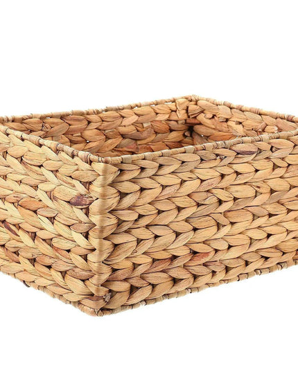 Stylish Natural Straw Storage Basket - Multi-Purpose Organizer for Toys, Snacks, and Home Essentials