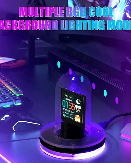 Nixie Tube Alarm Clock with RGB Lights, WIFI Weather Station, and Bitcoin Price Display