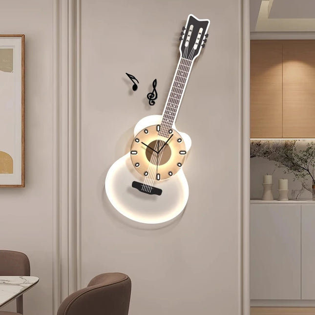 Modern Minimalist Wall Lamp with Art Clock Face