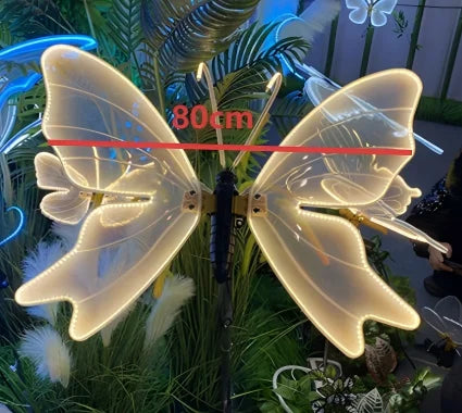 My Name LED Outdoor Decorative Butterfly - Vibrating Wings, 2/4 Pcs