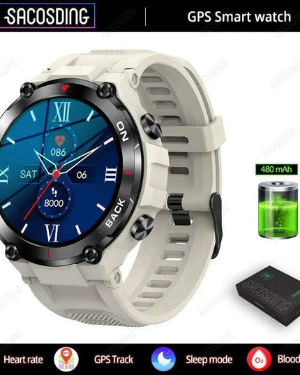 Men's Advanced GPS Fitness Smartwatch with Heart Rate Monitoring and IP68 Waterproofing - Activity Tracker for Android & iOS