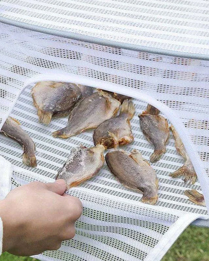 Grey Multi-Layer Mesh Drying Net - Perfect for Vegetables, Laundry, and More