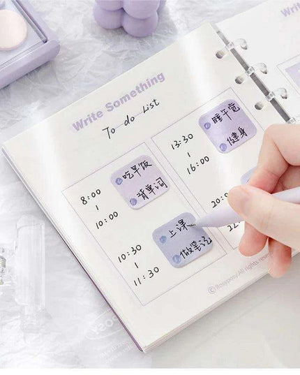 Elegant Macron Color Mini Sticky Note Set - Faint Secret Collection, 210 Sheets for Creative Expression and Everyday Reminders