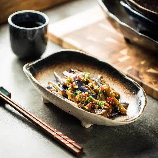 Chic High-Legged Ceramic Serving Bowl for Contemporary Dining Style