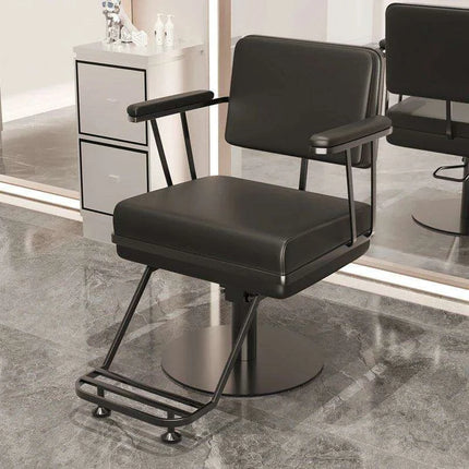 Premium Hydraulic Salon Chair with Adjustable Recline - Elevate Your Beauty Services