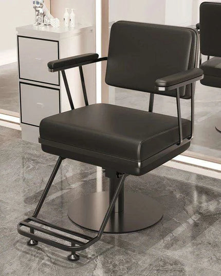 Premium Hydraulic Salon Chair with Adjustable Recline - Elevate Your Beauty Services