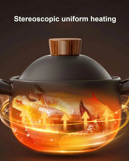 MasterChef's Premium Ceramic Stew Pot for Gas Stove Culinary Excellence