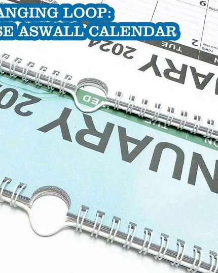 2024 Executive Spiral Bound Desk Calendar and Weekly Planner for Optimal Time Management