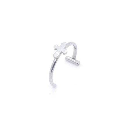 Chic Non-Pierced Stainless Steel Hoop Ring: Versatile Jewelry for Nose, Lip, and Septum