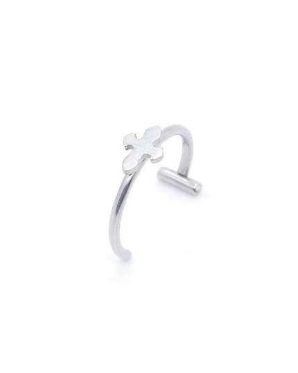 Chic Non-Pierced Stainless Steel Hoop Ring: Versatile Jewelry for Nose, Lip, and Septum