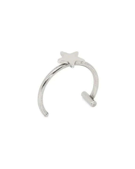 Chic Non-Pierced Stainless Steel Hoop Ring: Versatile Jewelry for Nose, Lip, and Septum