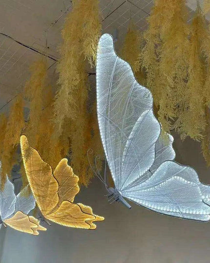 Magical LED Butterfly Wings Pendant Light for Celebratory Moments
