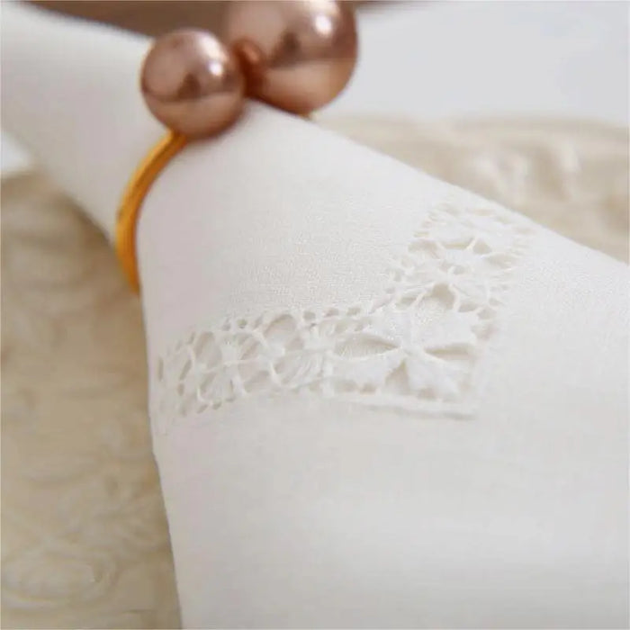 Elegant Handcrafted Linen Napkin/Placemat Set - Set of 2