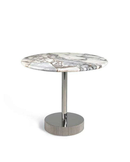 Elegant Round Marble Corner Coffee Table - Chic Nesting Design for Any Space