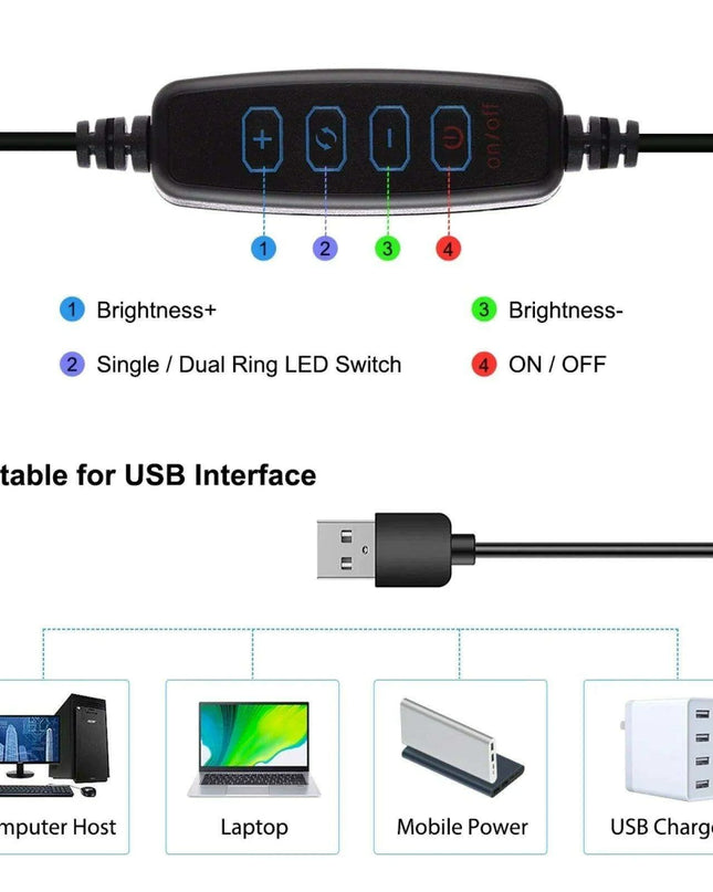 30CM PULUZ Adjustable LED Light Box Photography Kit with Six Color Backdrops - Portable Softbox for Product and Portrait Shots