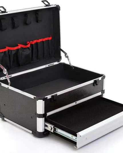 Ultimate Ergonomic Aluminum Toolbox with Organized Drawers - The Perfect Portable Storage Solution