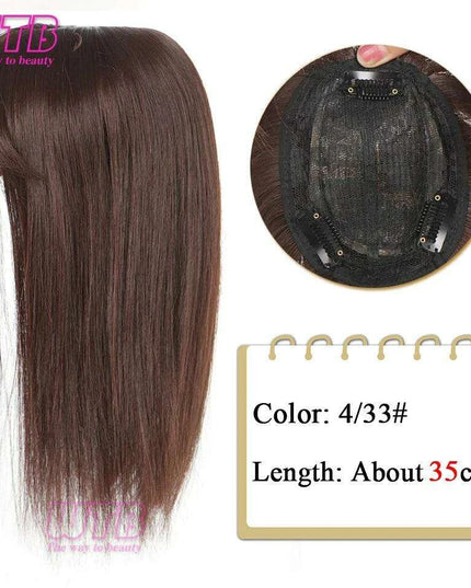 Bangs & Volume: Clip-In Hair Topper for Instant Transformation