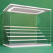 LED-Enhanced 6-Tier Acrylic Display Case with Dust-Resistant Sliding Doors