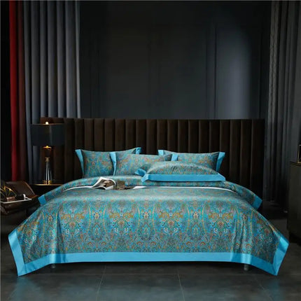 1000TC Egyptian Cotton Boho Duvet Cover Set – 4 Pcs, 7 Patterns, Queen to King