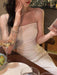 Stylish Spaghetti Strap Midi Dress for Women - Chic Evening Wear for Celebrations and Events