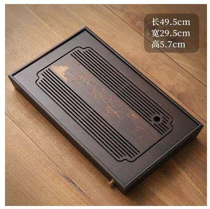 Elegant Wooden Tea Set with Nordic Coasters and Mess-Free Serving Design