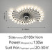 Sparkling Fireworks Chandelier Ceiling Fan with Dimmable Lights