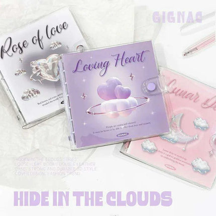 Enchanted Kawaii Notebook with Heart and Moon Theme | Ideal for Creative Writing and Scrapbooking