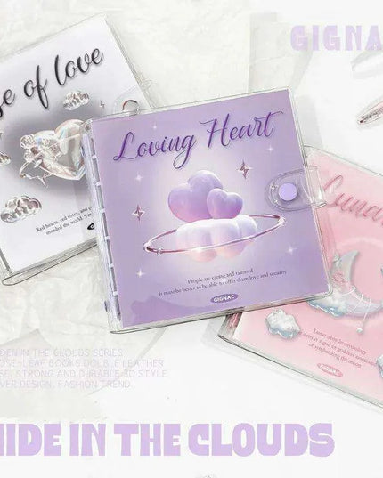 Enchanted Kawaii Notebook with Heart and Moon Theme | Ideal for Creative Writing and Scrapbooking