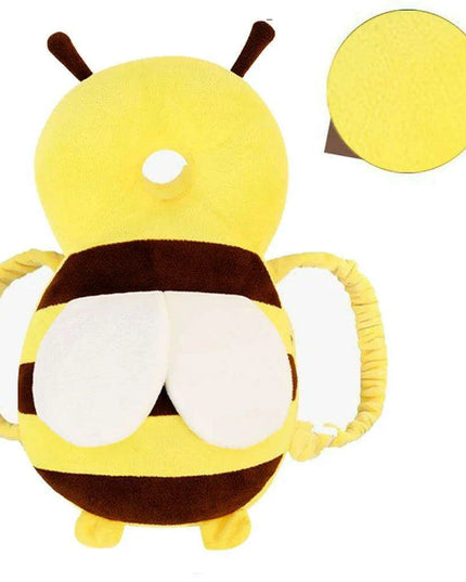 Bee-Themed Toddler Safety Backpack with Adjustable Headguard for Safe Adventures